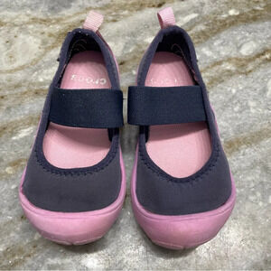 CROCS - GIRLS DUET BUSY DAY MARY JANE C8 in Navy/Carnation